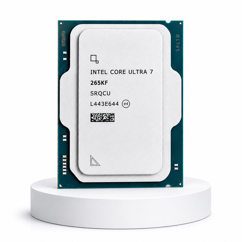معالج Intel Core Ultra 7 265KF جيل جديد كلياً للأداء العالي الذكي Unlocked، بسرعة تصل إلى 5.50GHz، يحتوي على 20 نواة (8 للأداء و 12 للكفاءة) مع 20 خيط معالجة، كاش 30MB، مدمج بمحرك ذكاء اصطناعي NPU، متوافق مع مقبس LGA 1851 ويدعم ذواكر DDR5(جديد)