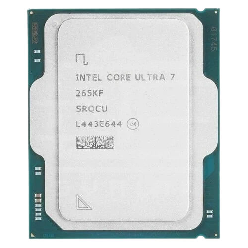 معالج Intel Core Ultra 7 265KF جيل جديد كلياً للأداء العالي الذكي Unlocked، بسرعة تصل إلى 5.50GHz، يحتوي على 20 نواة (8 للأداء و 12 للكفاءة) مع 20 خيط معالجة، كاش 30MB، مدمج بمحرك ذكاء اصطناعي NPU، متوافق مع مقبس LGA 1851 ويدعم ذواكر DDR5(جديد)