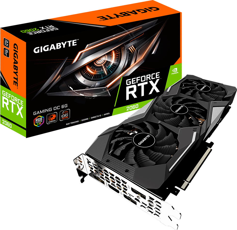 GIGABYTE RTX 2060 6GB GDDR6 3 FANS (مستعمل)