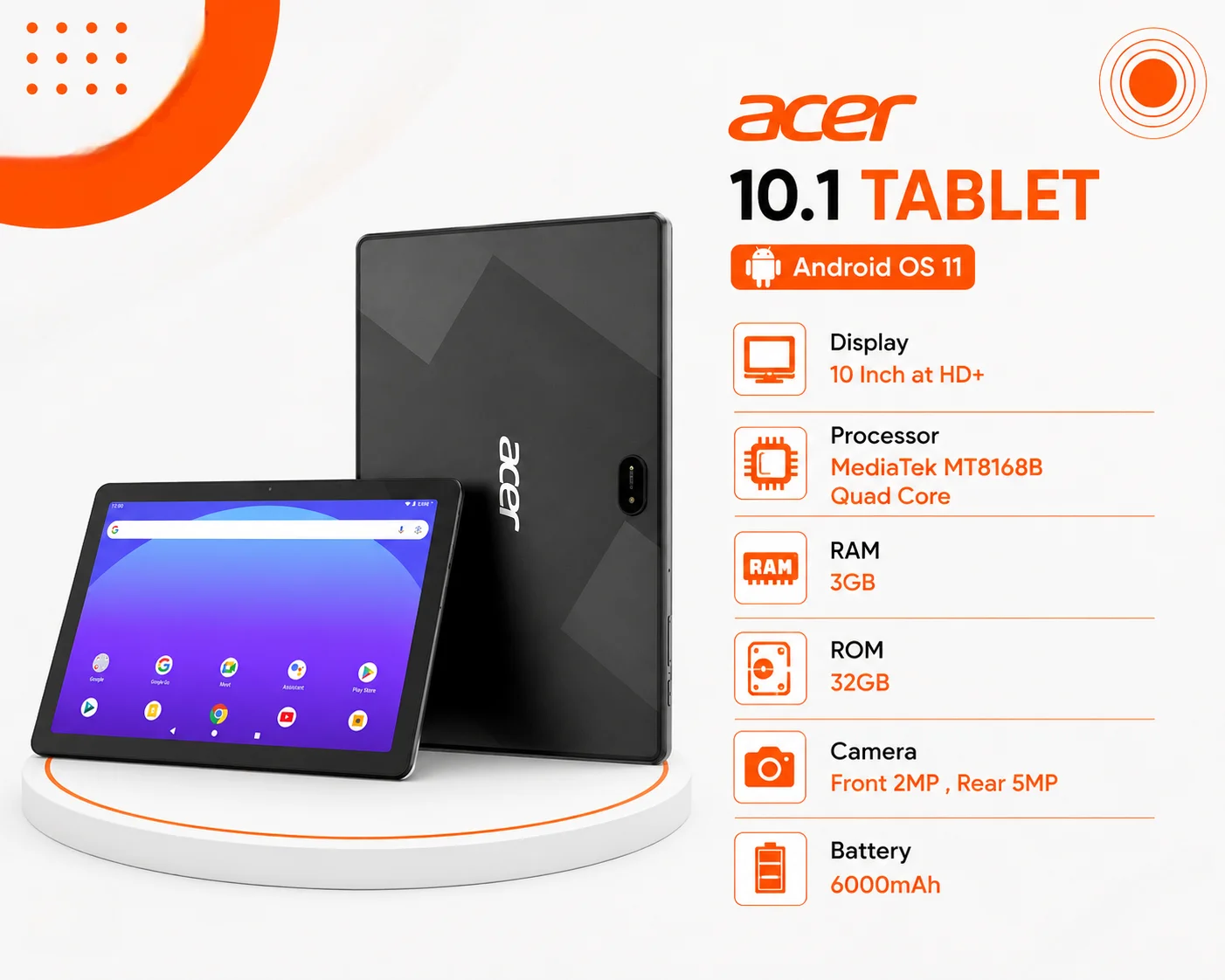 بلايستيشن 4 سليم 500 جيجا – إصدار 9 مع قبضتين وتابلت Acer 10.1 إنش