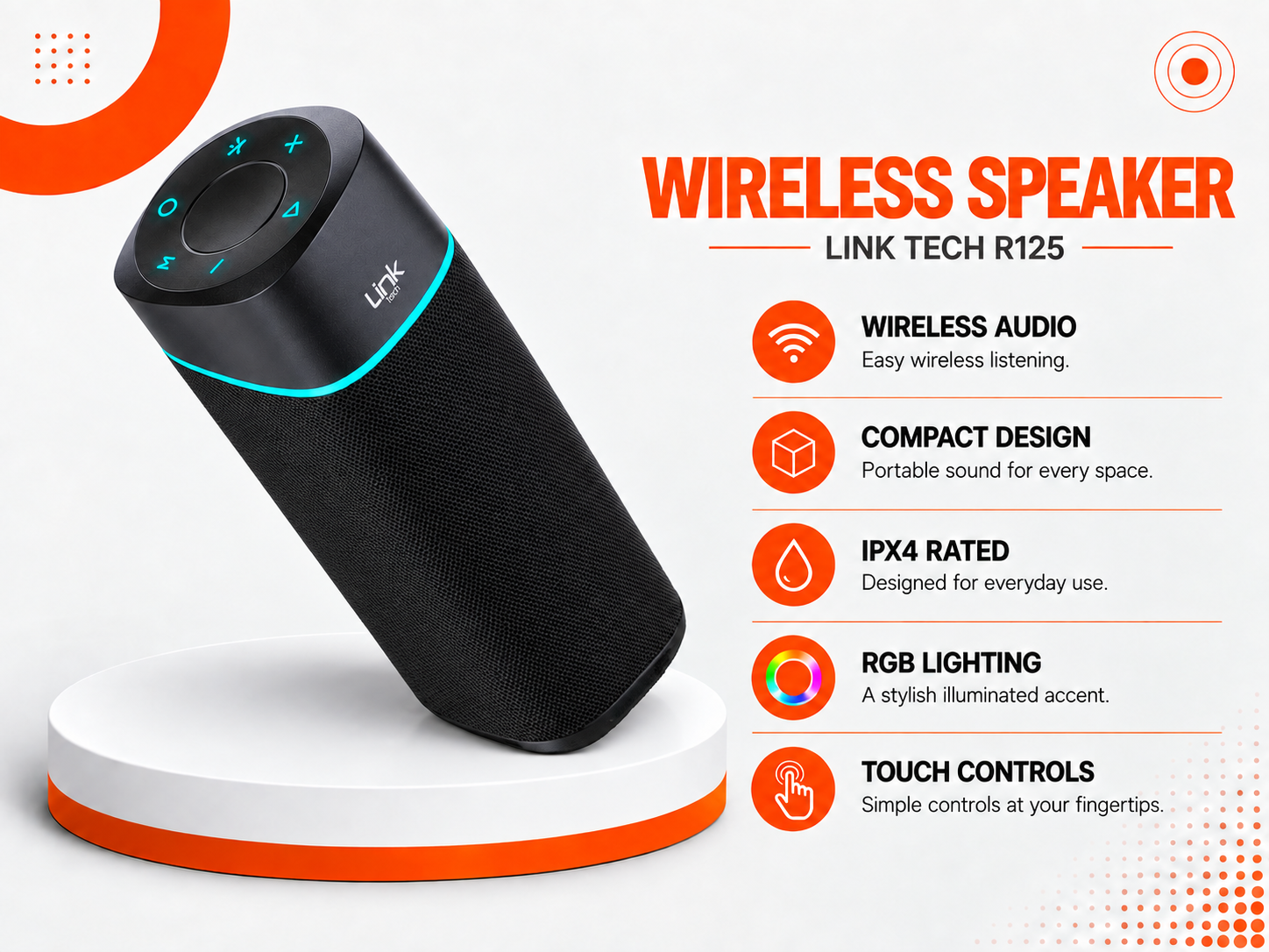 مكبر صوت لاسلكي Link Tech R125