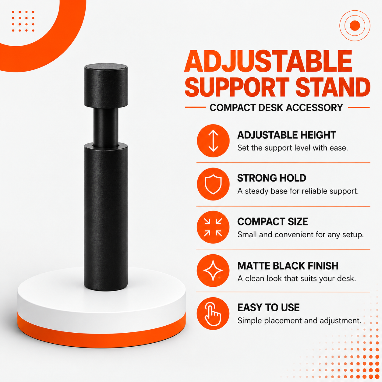 حامل دعم قابل للتعديل – Adjustable Support Stand