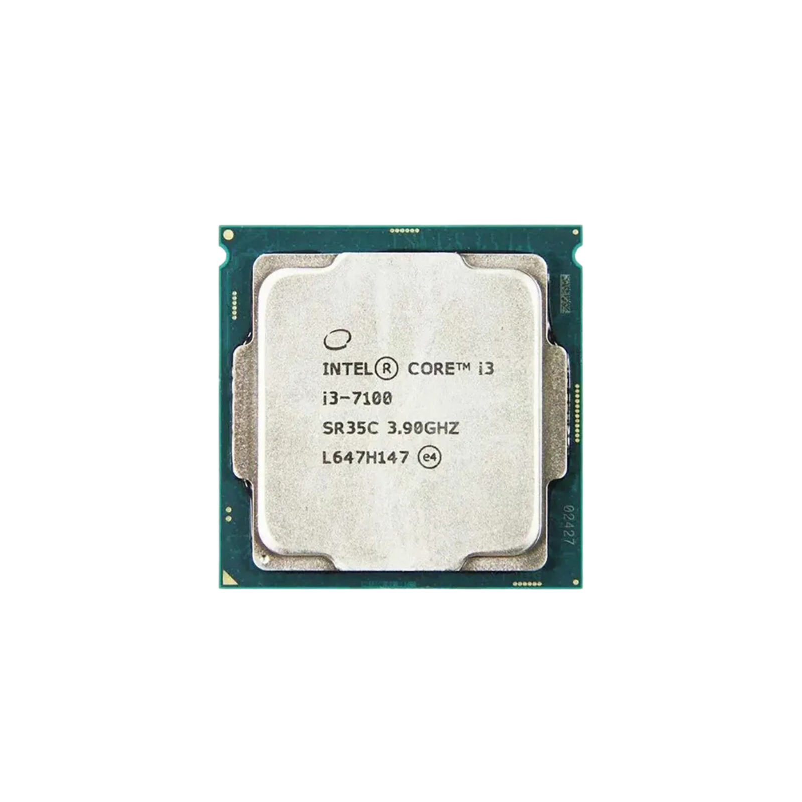 معالج Intel Core i3-7100 جيل 7، بسرعة 3.90GHz، يحتوي على نواتين و 4 مسارات، كاش 3MB Smart Cache، سوكيت LGA1151، مزود بمعالج رسومي Intel HD Graphics 630 (مستعمل)