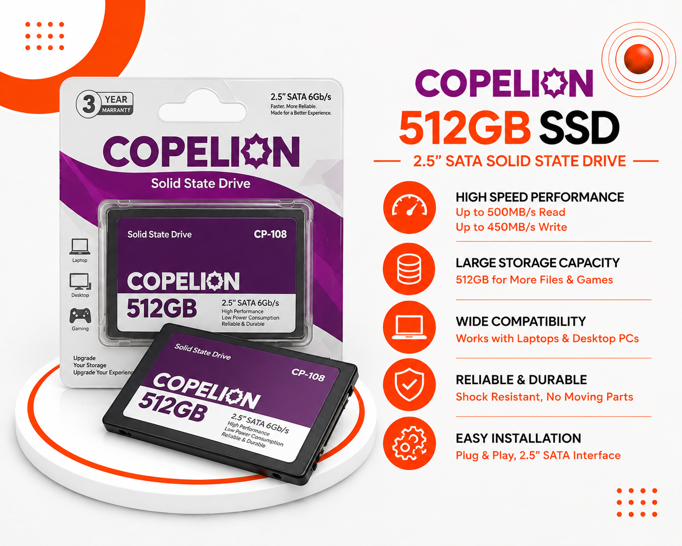 COPELION CP-108 SSD 512GB