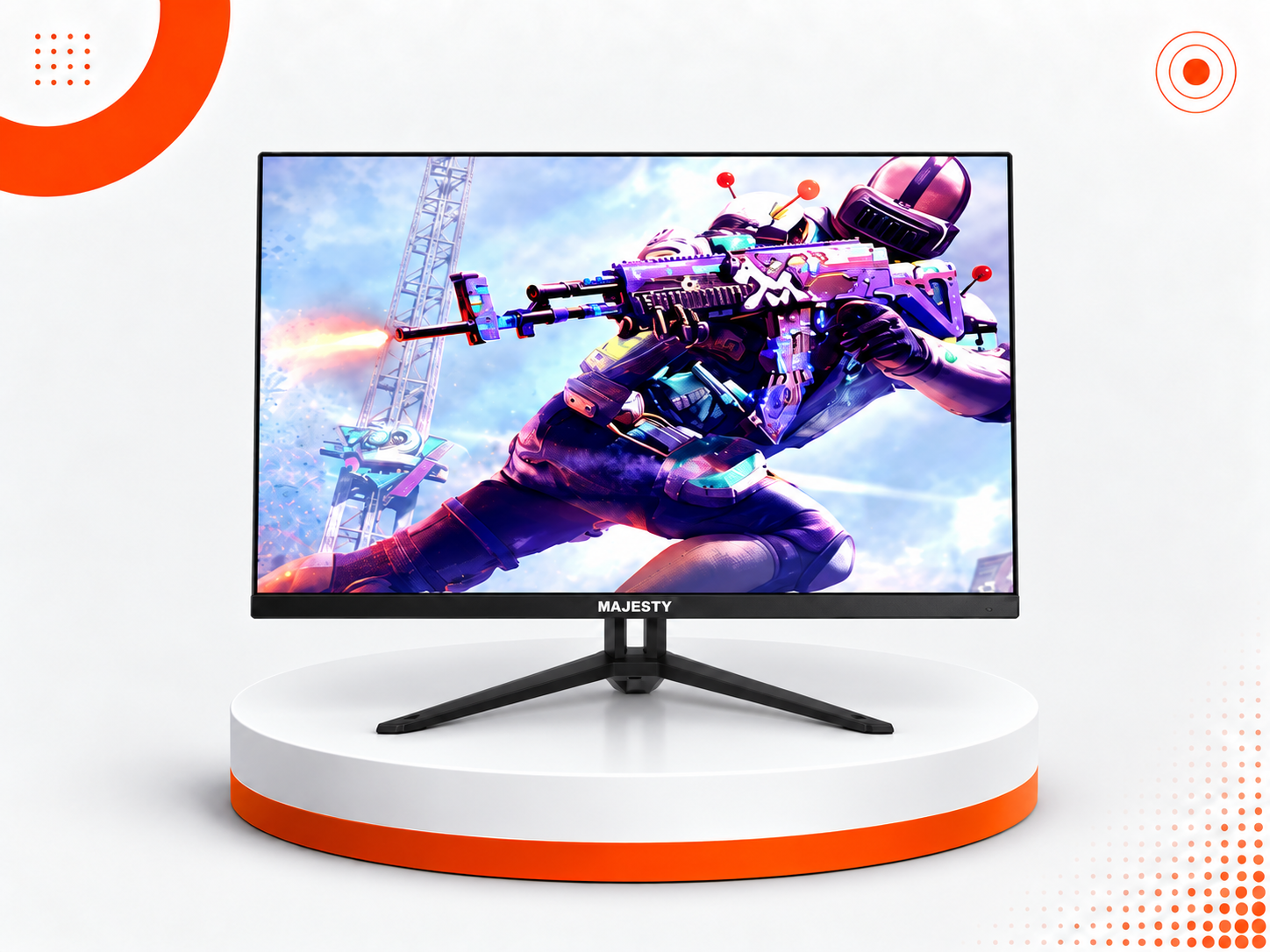 شاشة ألعاب MAJESTY GAMING مقاس 24 بوصة – 160Hz – Fast IPS – Full HD