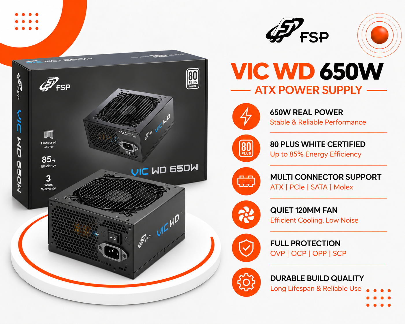 مزود الطاقة FSP VITA WD 650W