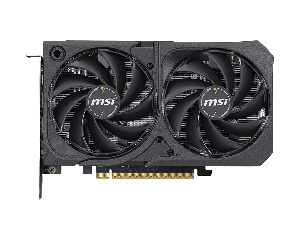 كرت شاشة MSI GeForce RTX 5050 SHADOW X2 سعة 8GB GDDR7، تصميم تبريد ثنائي مخفي Stealth، أداء حراري محسن، جيل ذكاء اصطناعي جديد (جديد)