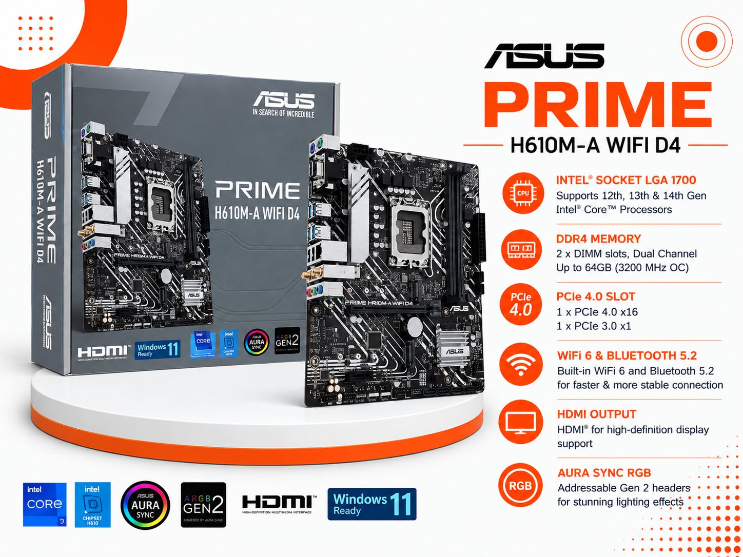 ASUS PRIME H610M-A WIFI D4