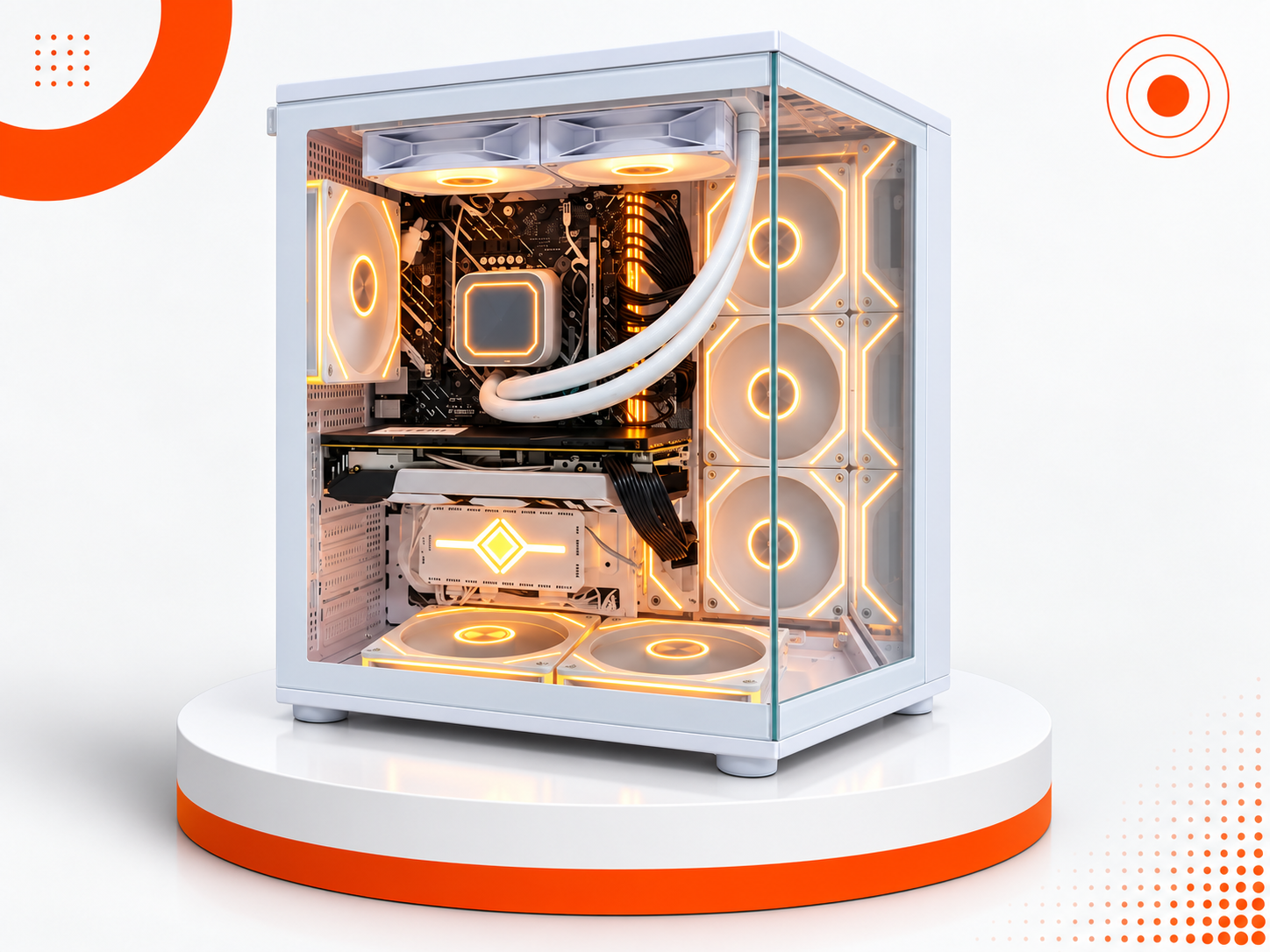 Gaming PC Majesty Barq White