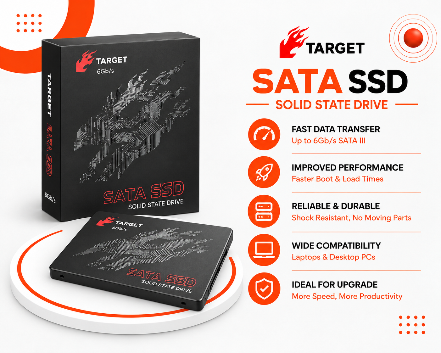 هارد TARGET SATA SSD بسعة 1TB
