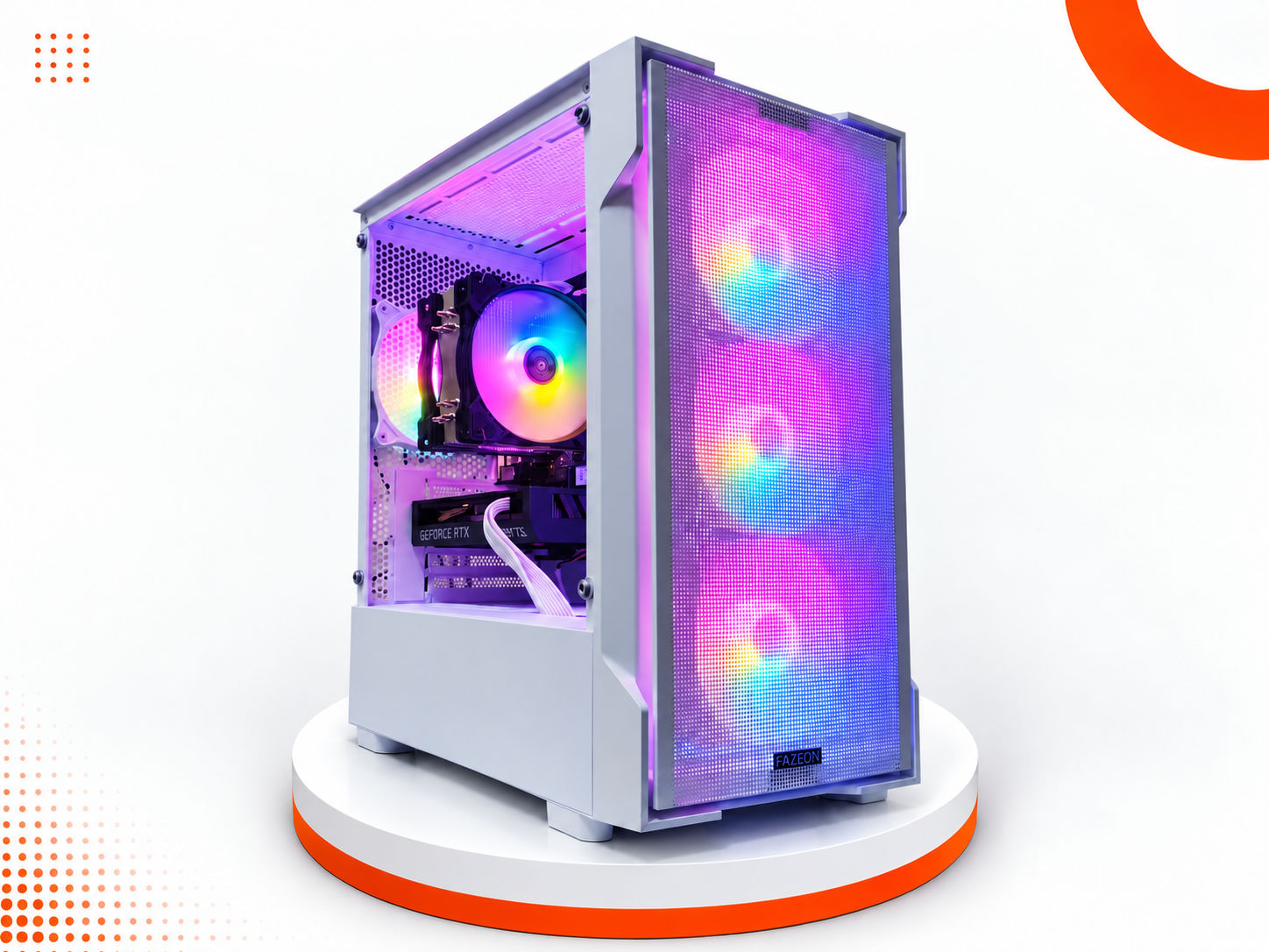 كمبيوتر ألعاب Gaming PC FAZEON – Ryzen 5 8400F | RTX 4060 8GB | DDR5