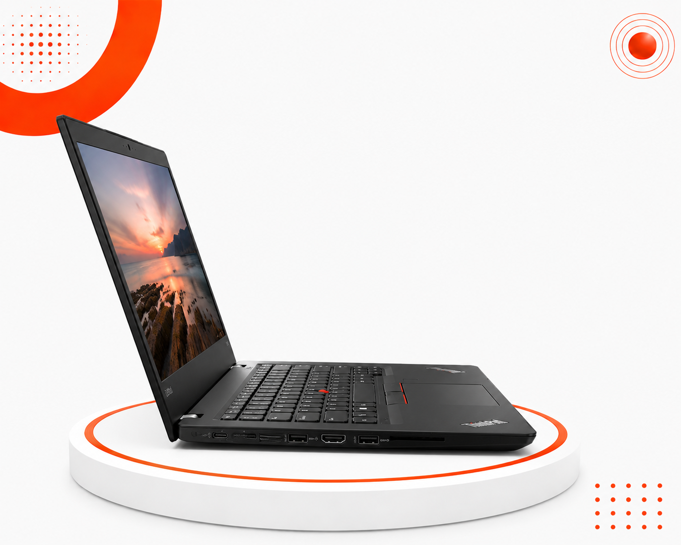 لينوفو ThinkPad T480s - المعالج Intel Core i7 الجيل الثامن - الرام 8GB DDR4 - التخزين 256GB SSD NVMe - كرت الشاشة Intel UHD Graphics 620 - اللون أسود - الشاشة 14 إنش FHD IPS Anti-Glare - تصميم نحيف وخفيف الوزن - نظام التشغيل Windows 10