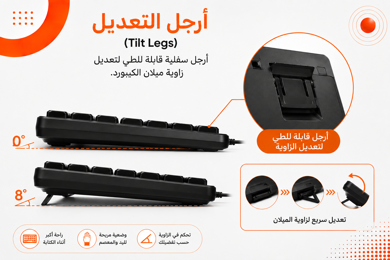 كيبورد Jedel K29 - سلكي USB-A - حجم كامل 104 مفتاح - عربي وإنجليزي - مفاتيح هادئة ومنخفضة الارتفاع - مقاوم للسوائل - كابل 1.5 متر - لون أسود