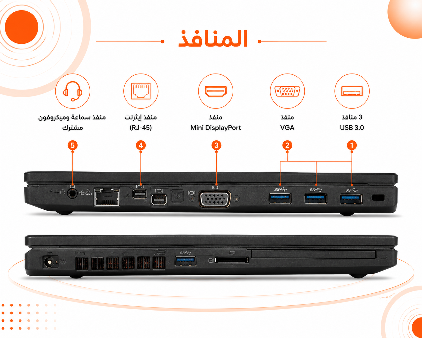 لينوفو T450 - المعالج Intel Core i5 الجيل الرابع - الرام 8GB DDR3L - التخزين 256GB SSD - الشاشة 14.0 إنش HD 60Hz - نظام التشغيل Windows 10 Pro