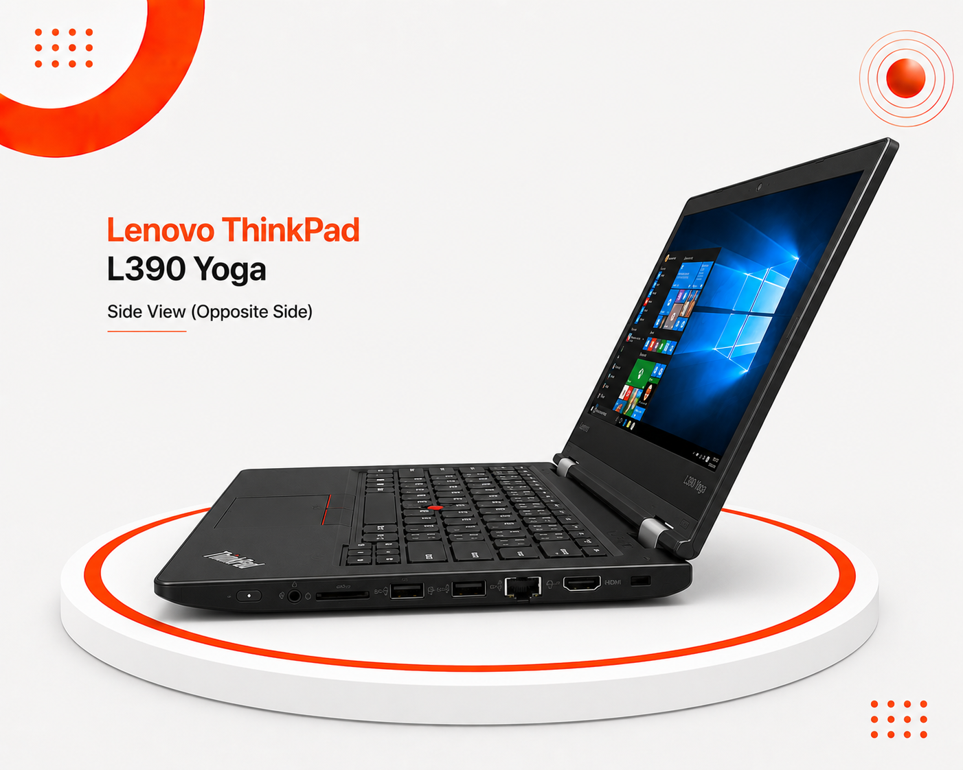 لينوفو ThinkPad L390 Yoga - المعالج Intel Core i5 الجيل الثامن - الرام 8GB DDR4 - التخزين 256GB SSD NVMe - كرت الشاشة Intel UHD Graphics 620 - اللون أسود - الشاشة 13.3 إنش FHD IPS Touch قابلة للدوران 360° - قلم ThinkPad Pen Pro - نظام التشغيل Windows 10