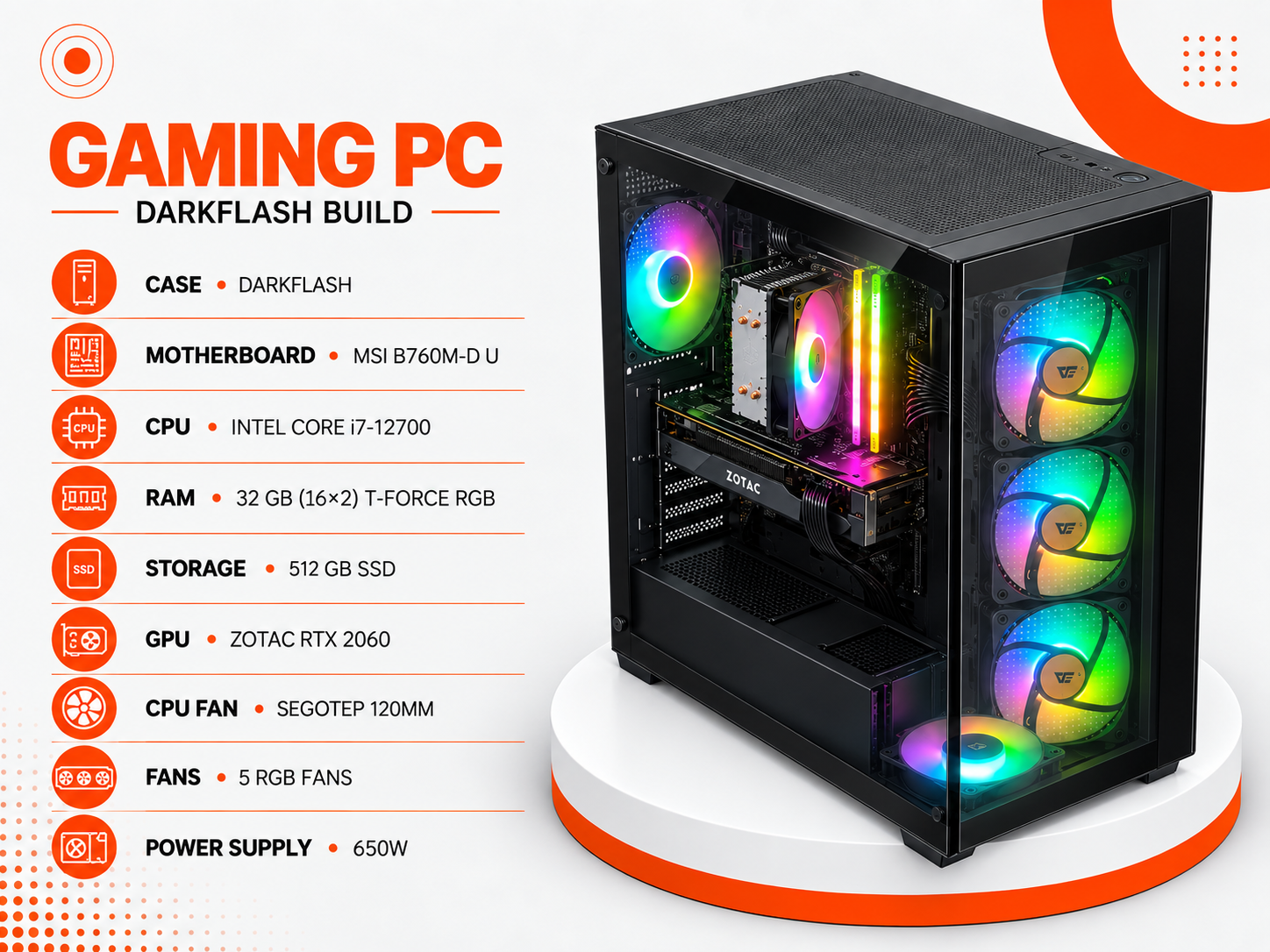تجميعة Gaming PC – DARKFLASH Build