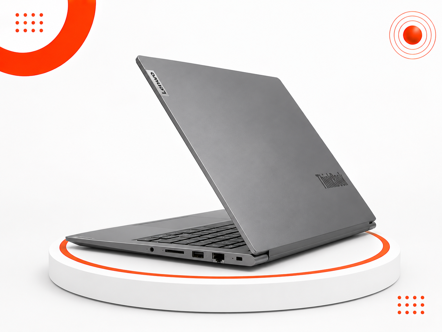 Lenovo ThinkBook 15 G3 ACL (21A4) - المعالج AMD Ryzen 5 5500U - الرام 8GB DDR4 - التخزين 256GB M.2 NVMe SSD - كرت الشاشة AMD Radeon Graphics (Vega 7) - اللون Mineral Grey - الشاشة 15.6 إنش FHD - تصميم نحيف وخفيف الوزن - نظام التشغيل Windows 10