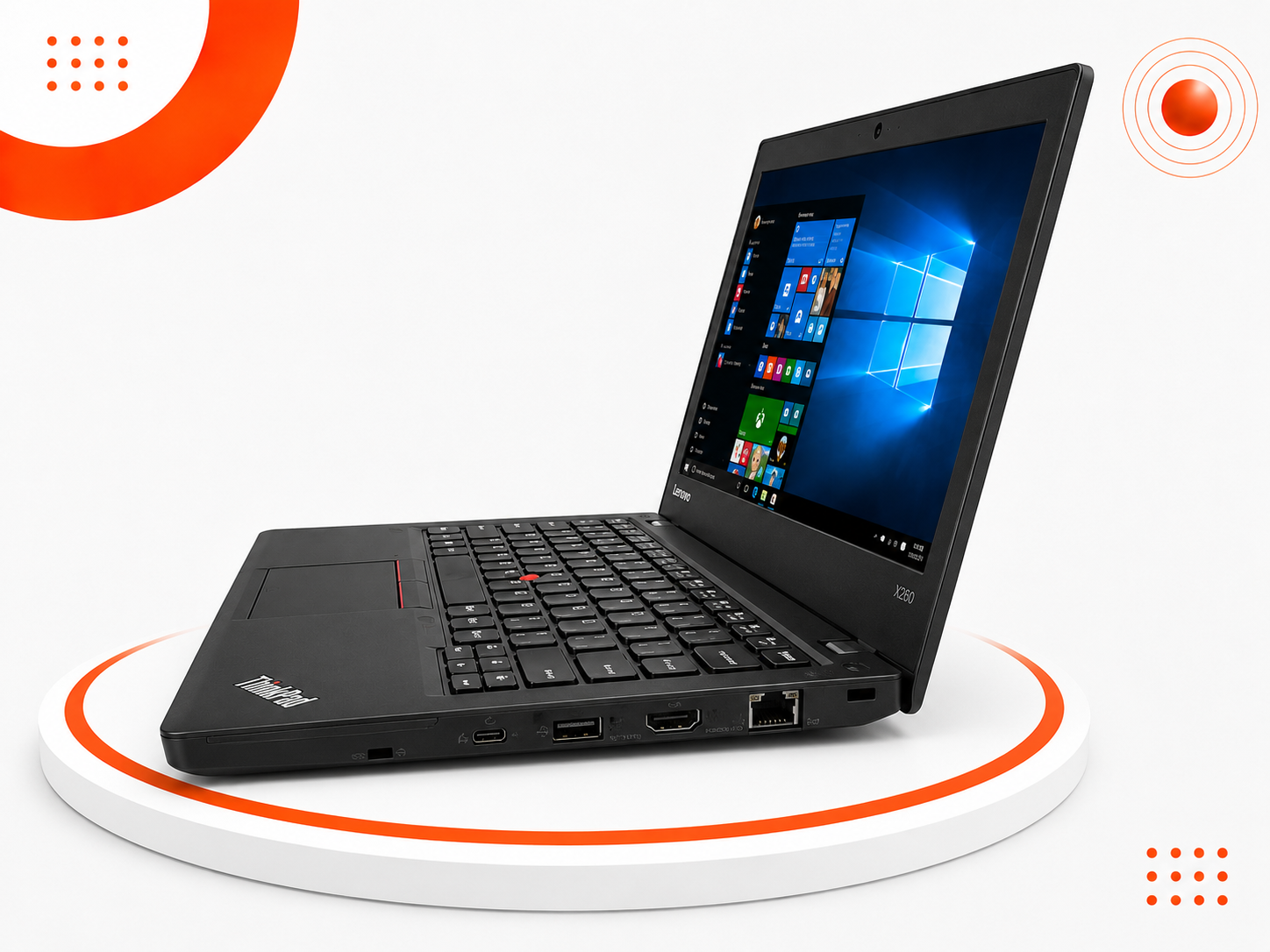 Lenovo ThinkPad X260 - المعالج Intel Core i7 الجيل السادس - الرام 8GB DDR4 - التخزين 256GB SSD - كرت الشاشة Intel HD Graphics 520 - اللون أسود - الشاشة 12.5 إنش FHD - تصميم نحيف وخفيف الوزن - نظام التشغيل Windows 10
