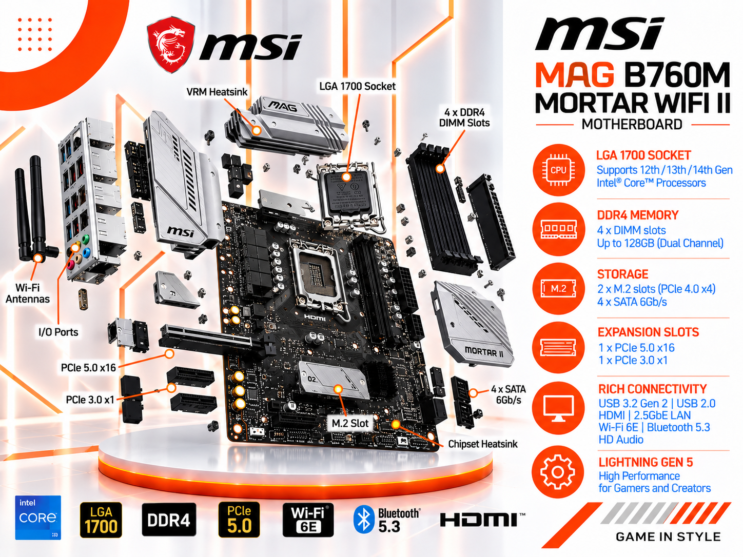MSI MAG B760M MORTAR WIFI II