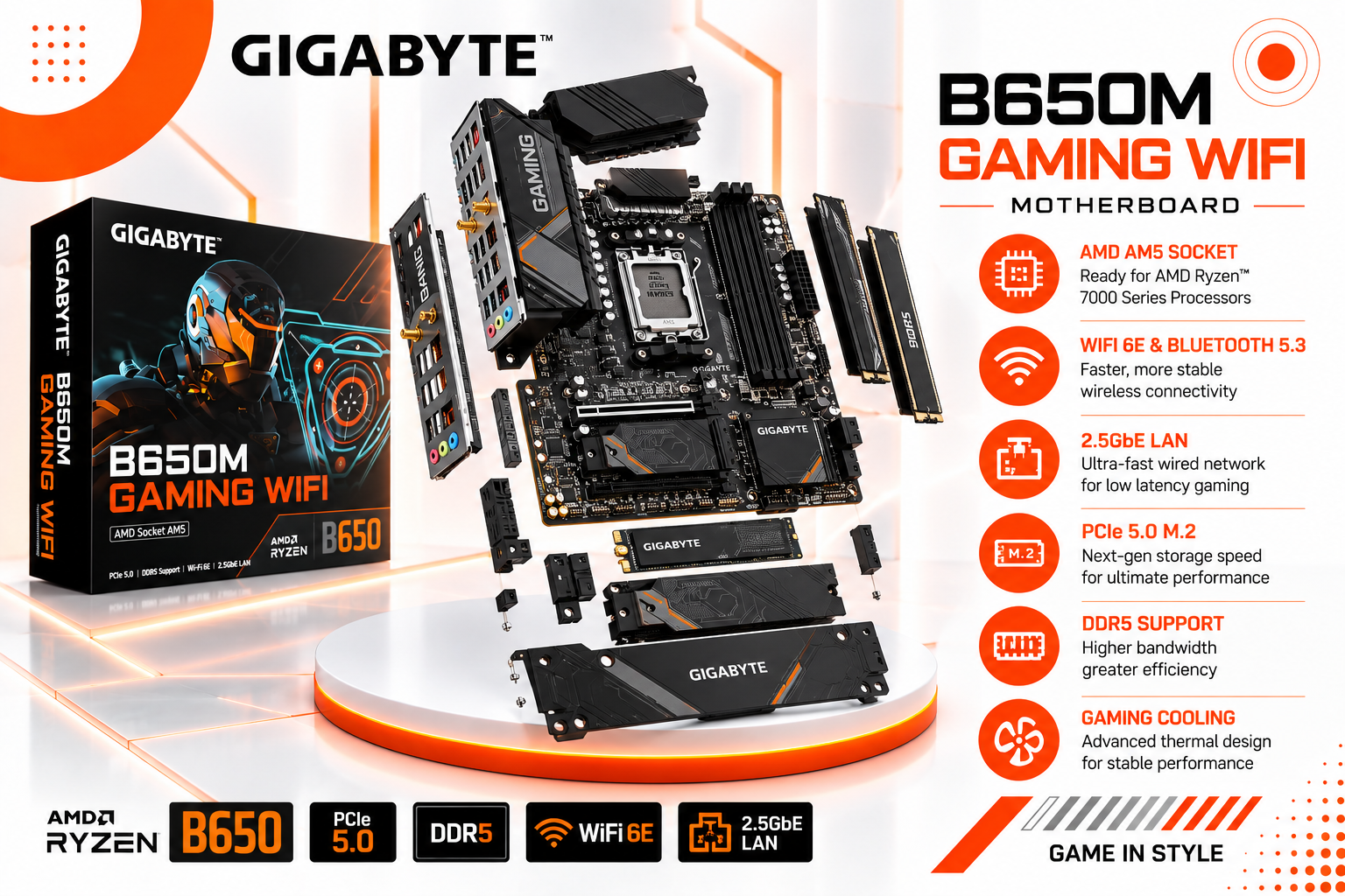 GIGABYTE B650M GAMING WIFI