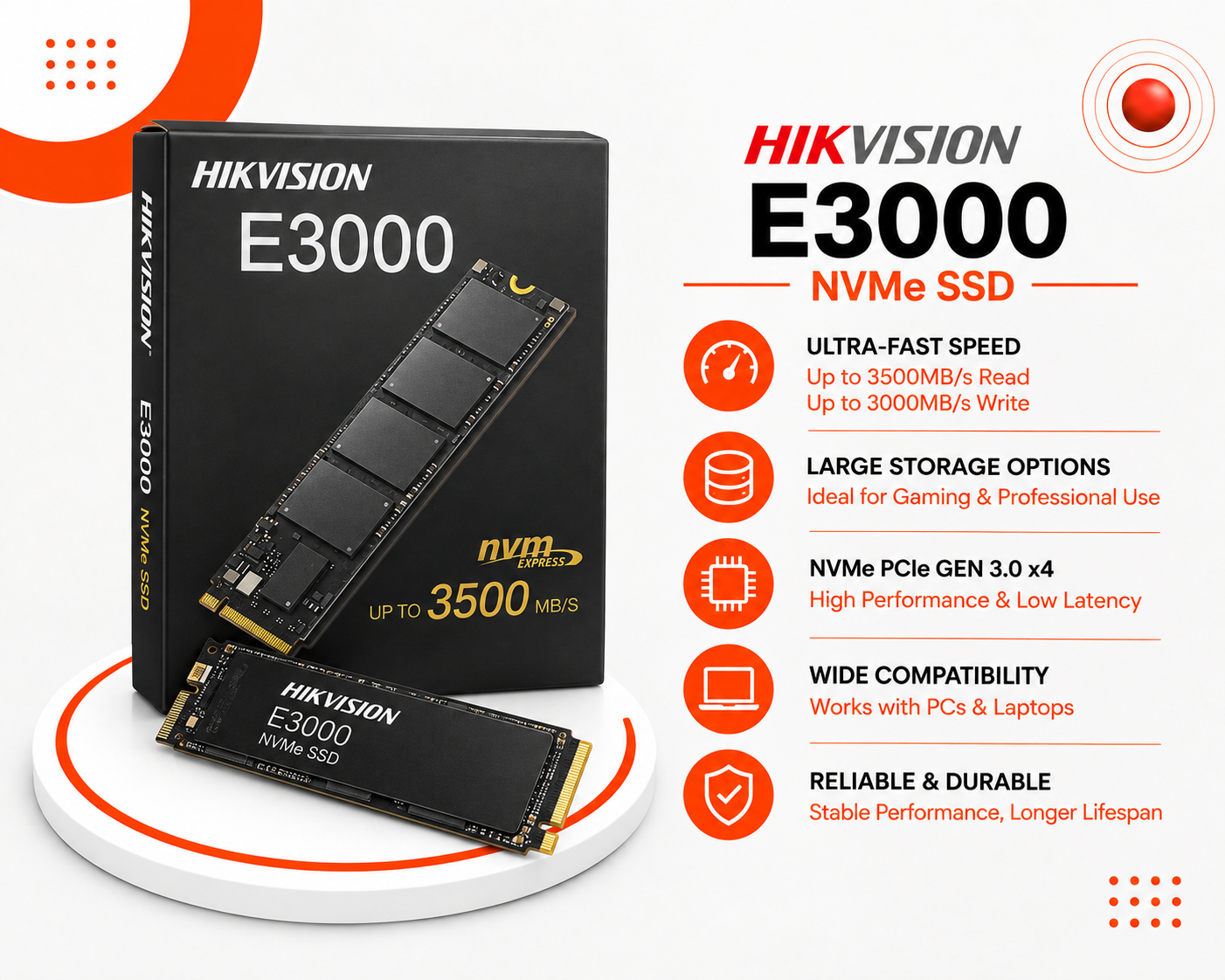 HIKVISION E3000 NVMe SSD 512GB