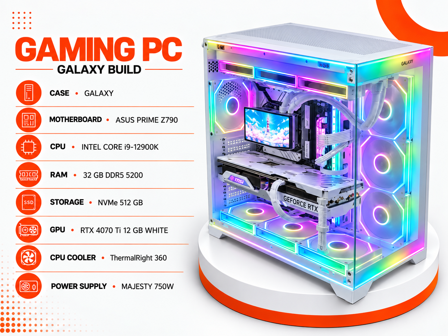 جهاز Gaming PC Galaxy Build