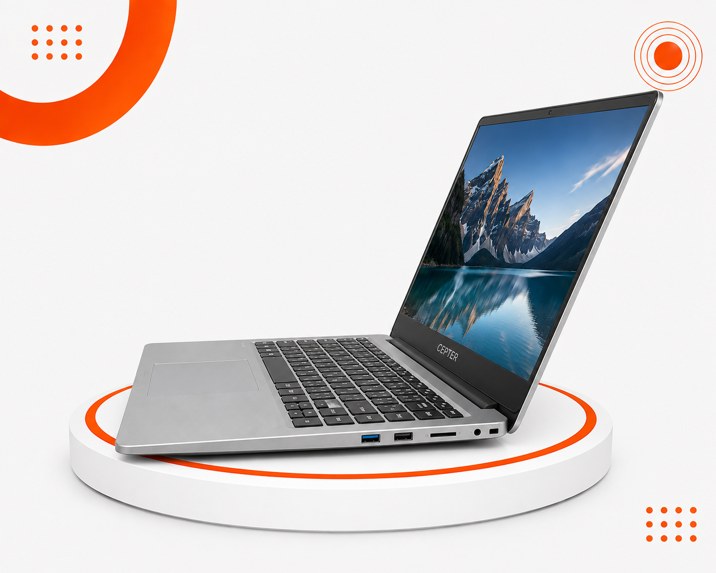 Cepter - المعالج Intel Core i3 الجيل العاشر - الرام 8GB DDR4 - التخزين 128GB SSD - كرت الشاشة Intel UHD Graphics - الشاشة 15.6 إنش FHD IPS - تصميم نحيف وعصري - الجهاز مستعمل - نظام التشغيل Windows 10