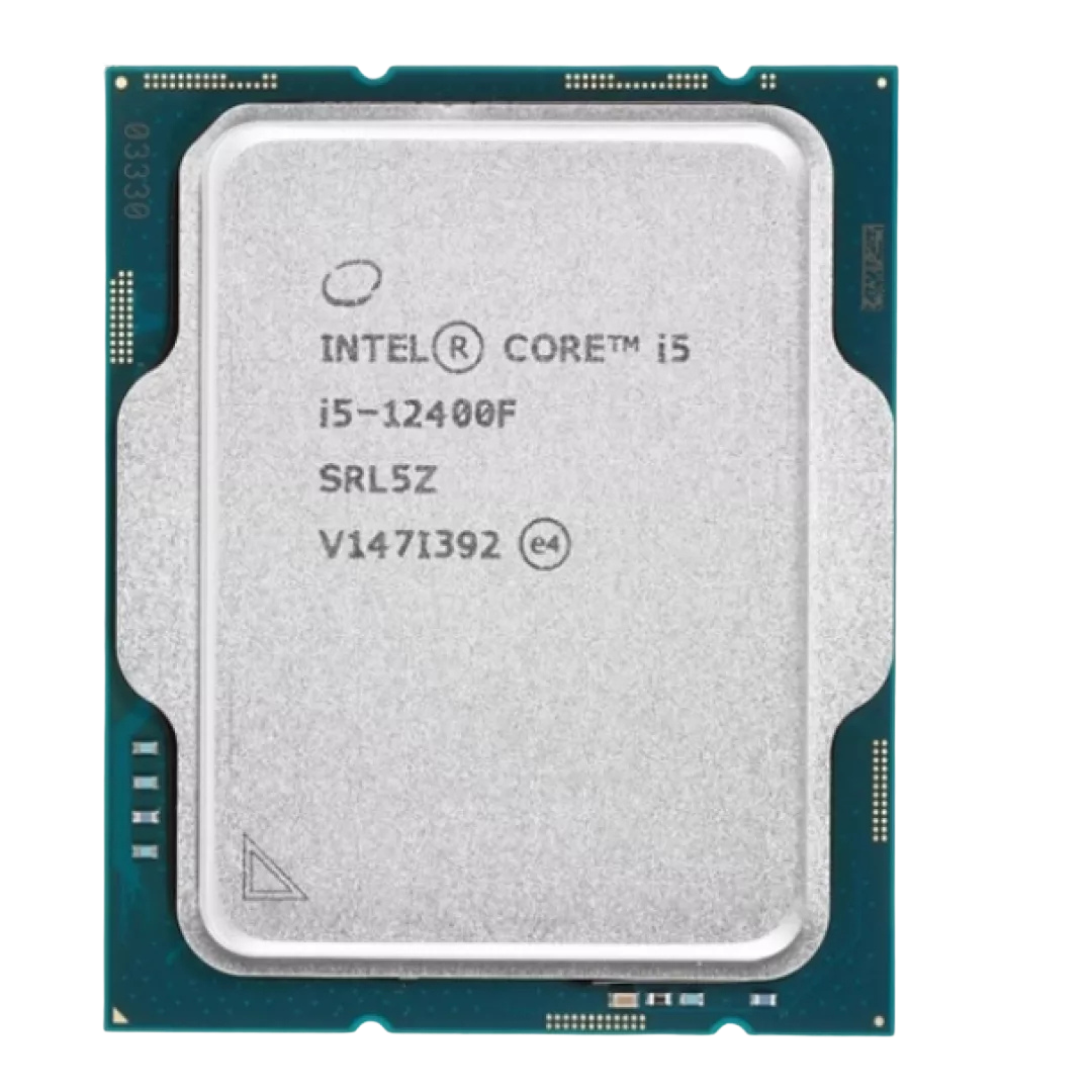 معالج Intel Core i5-12400F جيل 12، بسرعة تصل إلى 4.4GHz، كاش 18MB Intel Smart Cache، سوكيت LGA1700، يدعم PCIe 5.0 & DDR5 (جديد)