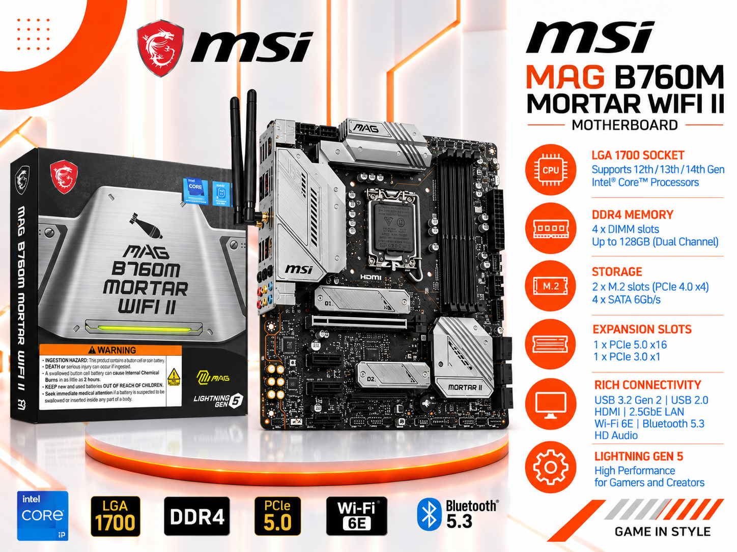 MSI MAG B760M MORTAR WIFI II