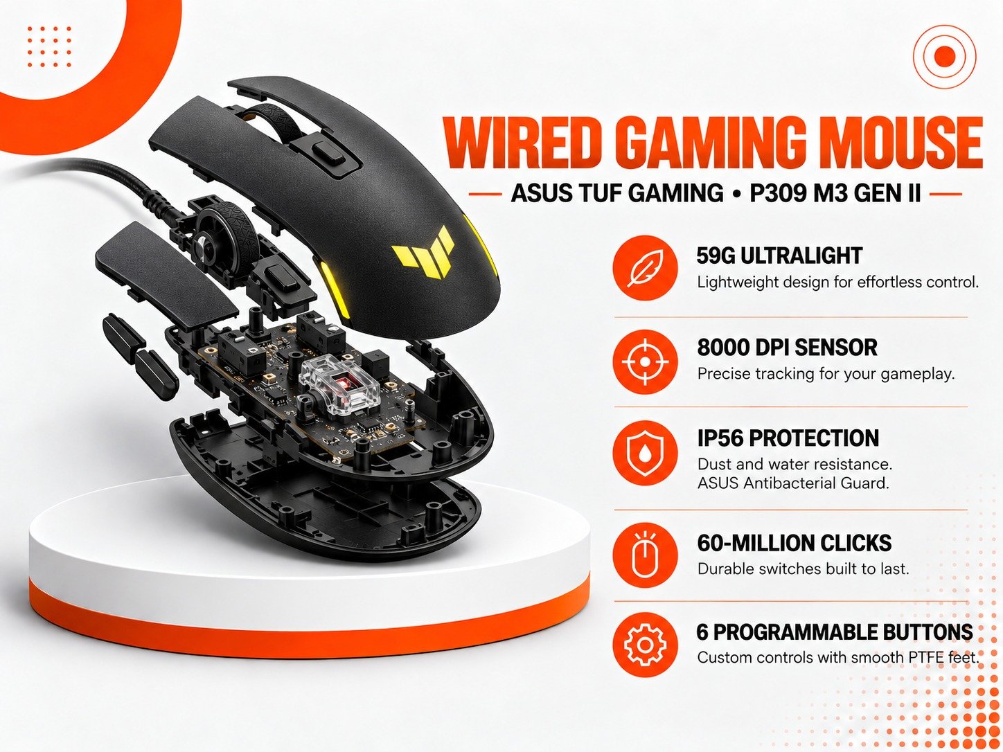 ماوس ASUS TUF Gaming P309 M3 Gen II