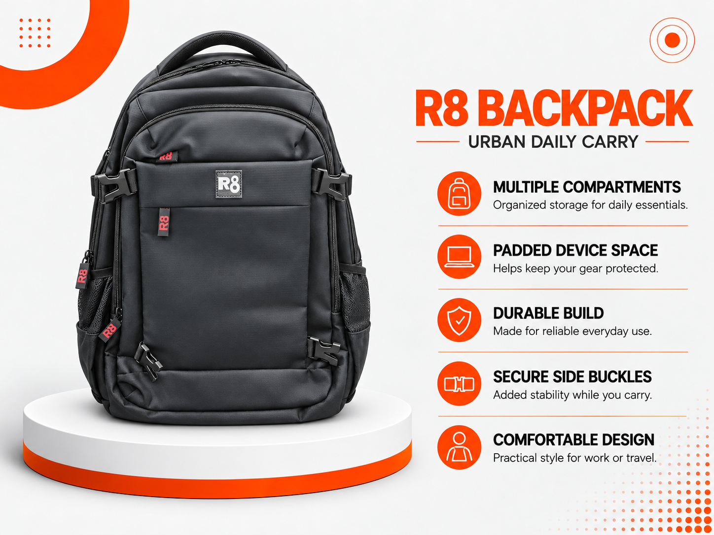 حقيبة ظهر R8 Backpack