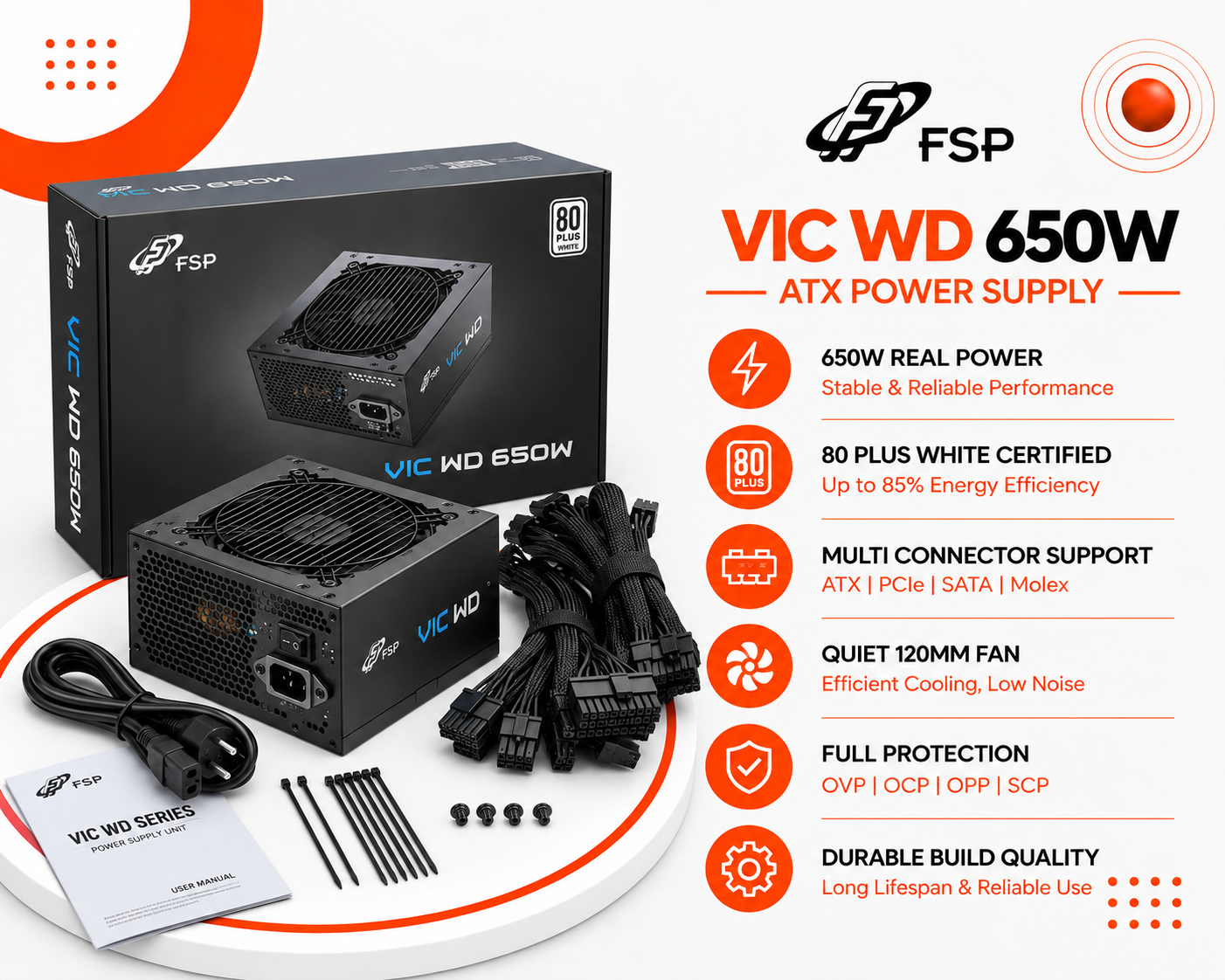 مزود الطاقة FSP VITA WD 650W