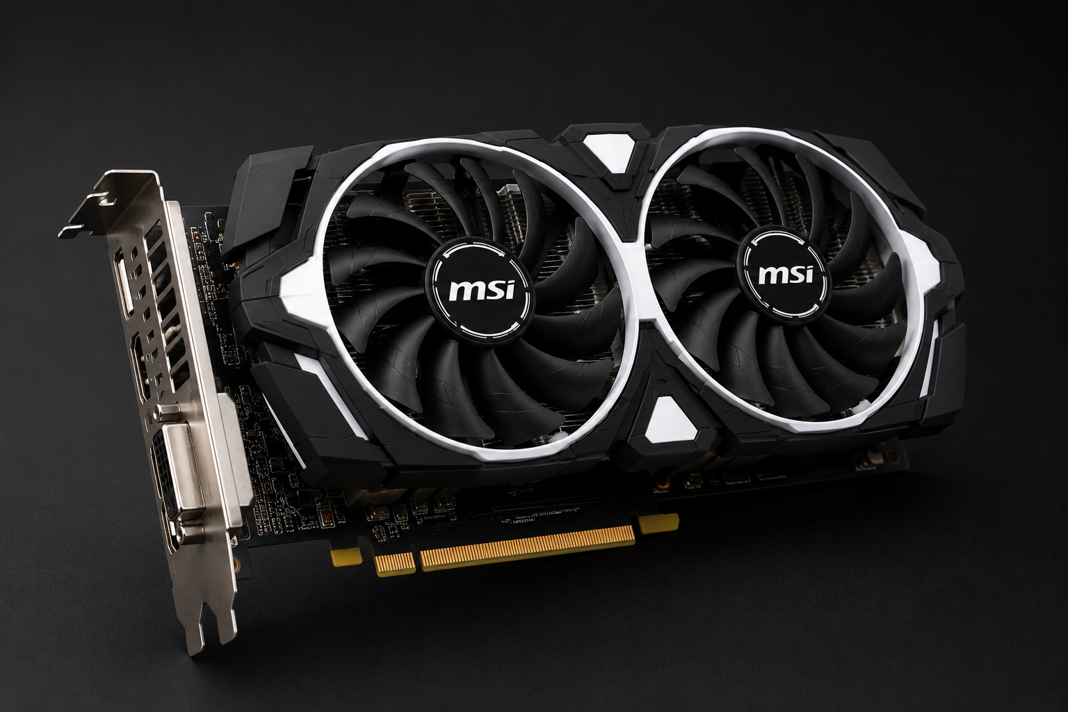 كرت شاشة MSI GeForce GTX 960 Armor 2X سعة 2GB GDDR5، تصميم تبريد ثنائي Dual Fan، تقنية شفرات المروحة Propeller Blade، غطاء الحماية Armor Shroud (مستعمل)