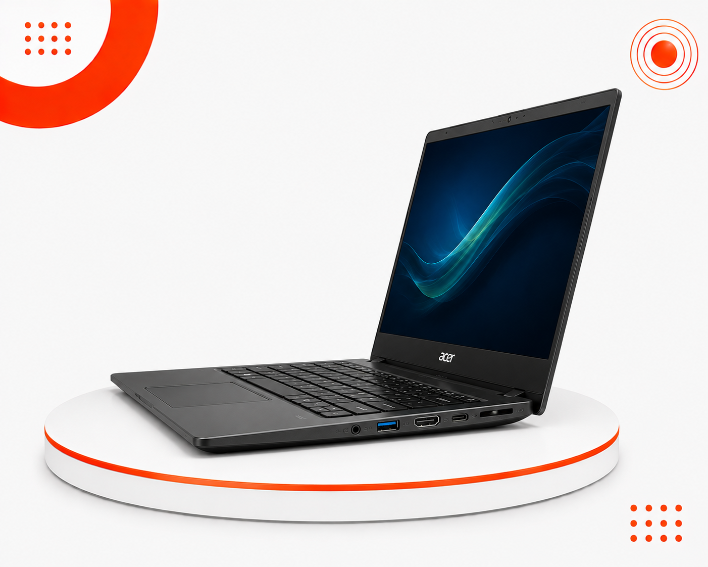 Acer TravelMate X - المعالج Intel Core i3 الجيل الثامن - الرام 8GB DDR4 - التخزين 256GB SSD NVMe - كرت الشاشة NIVIDIA MX130 - الشاشة 14 إنش FHD IPS - تصميم نحيف وخفيف الوزن - الجهاز مستعمل - نظام التشغيل Windows 10