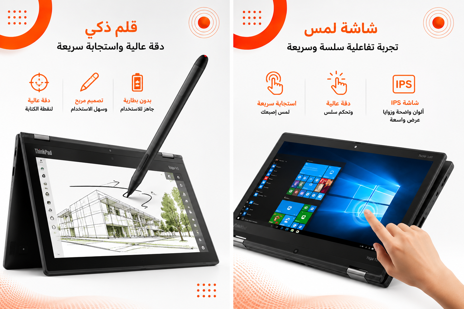 لينوفو ThinkPad Yoga 12 - المعالج Intel Core i5 الجيل الخامس - الرام 4GB DDR3L - التخزين 128GB SSD - كرت الشاشة Intel HD Graphics 5500 - اللون أسود - الشاشة 12.5 إنش IPS Touch قابلة للدوران 360° - تصميم 2 في 1 - نظام التشغيل Windows 10