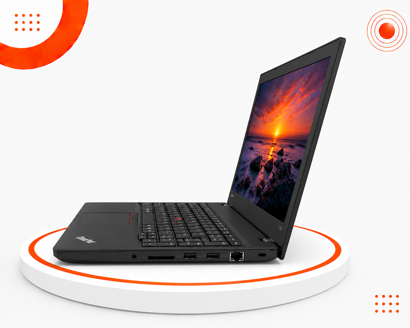 لينوفو ThinkPad T570 - المعالج Intel Core i5 الجيل السابع - الرام 8GB DDR4 - التخزين 256GB SSD NVMe - كرت الشاشة Intel HD Graphics 620 - اللون أسود - الشاشة 15.6 إنش FHD IPS - كيبورد كامل مع Numpad - نظام التشغيل Windows 10