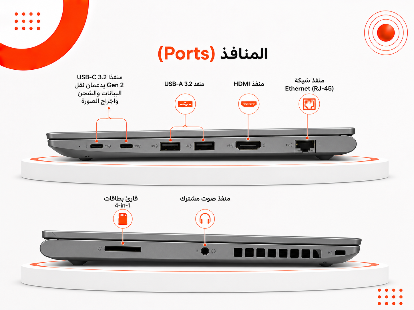 Lenovo ThinkBook 15 G3 ACL (21A4) - المعالج AMD Ryzen 5 5500U - الرام 8GB DDR4 - التخزين 256GB M.2 NVMe SSD - كرت الشاشة AMD Radeon Graphics (Vega 7) - اللون Mineral Grey - الشاشة 15.6 إنش FHD - تصميم نحيف وخفيف الوزن - نظام التشغيل Windows 10
