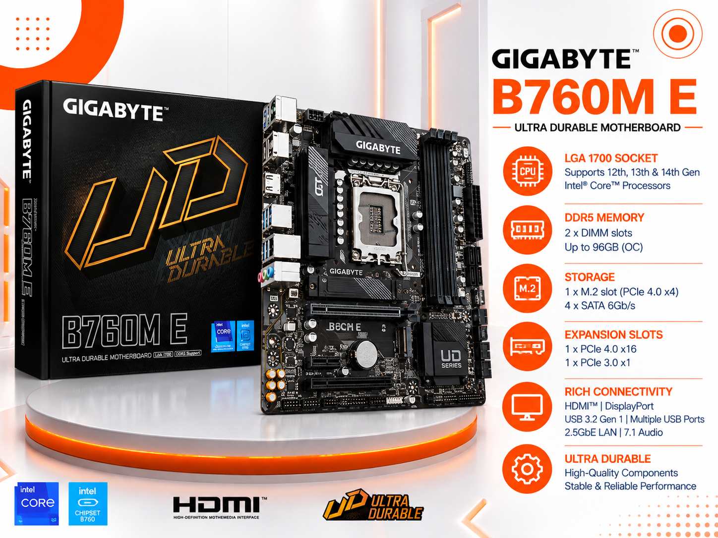 GIGABYTE B760M E DDR5