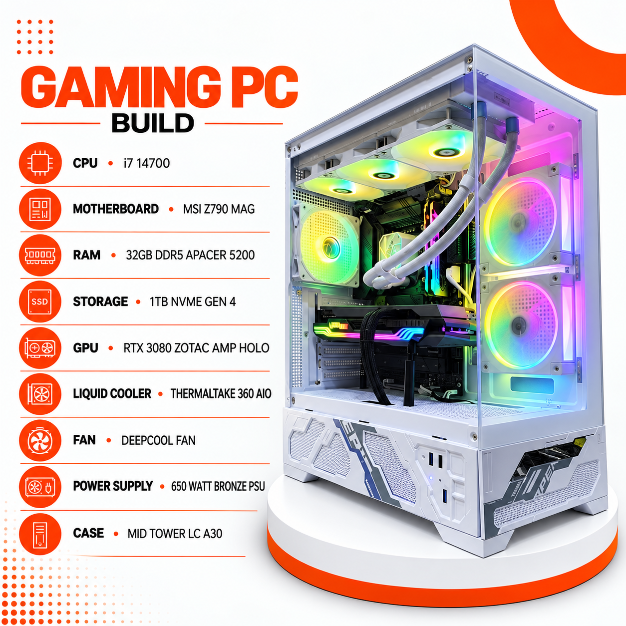 تجميعة Gaming PC Intel Core i3-12100F + RTX 5050 8GB