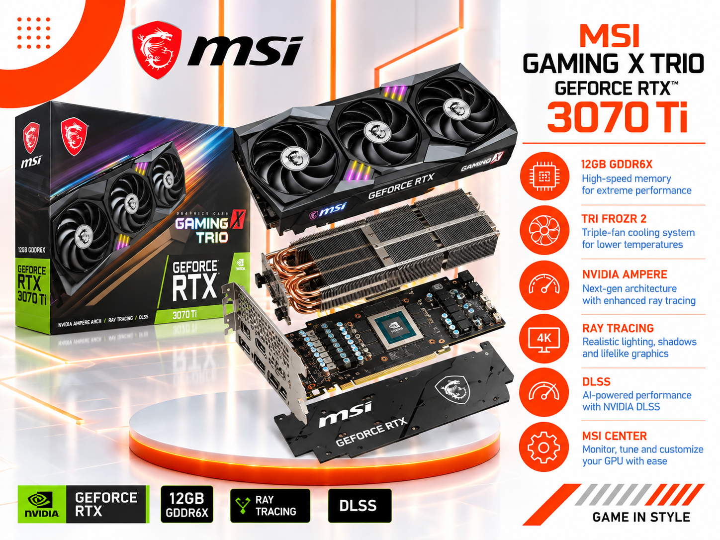 MSI GeForce RTX 3070 Ti GAMING X TRIO 8G