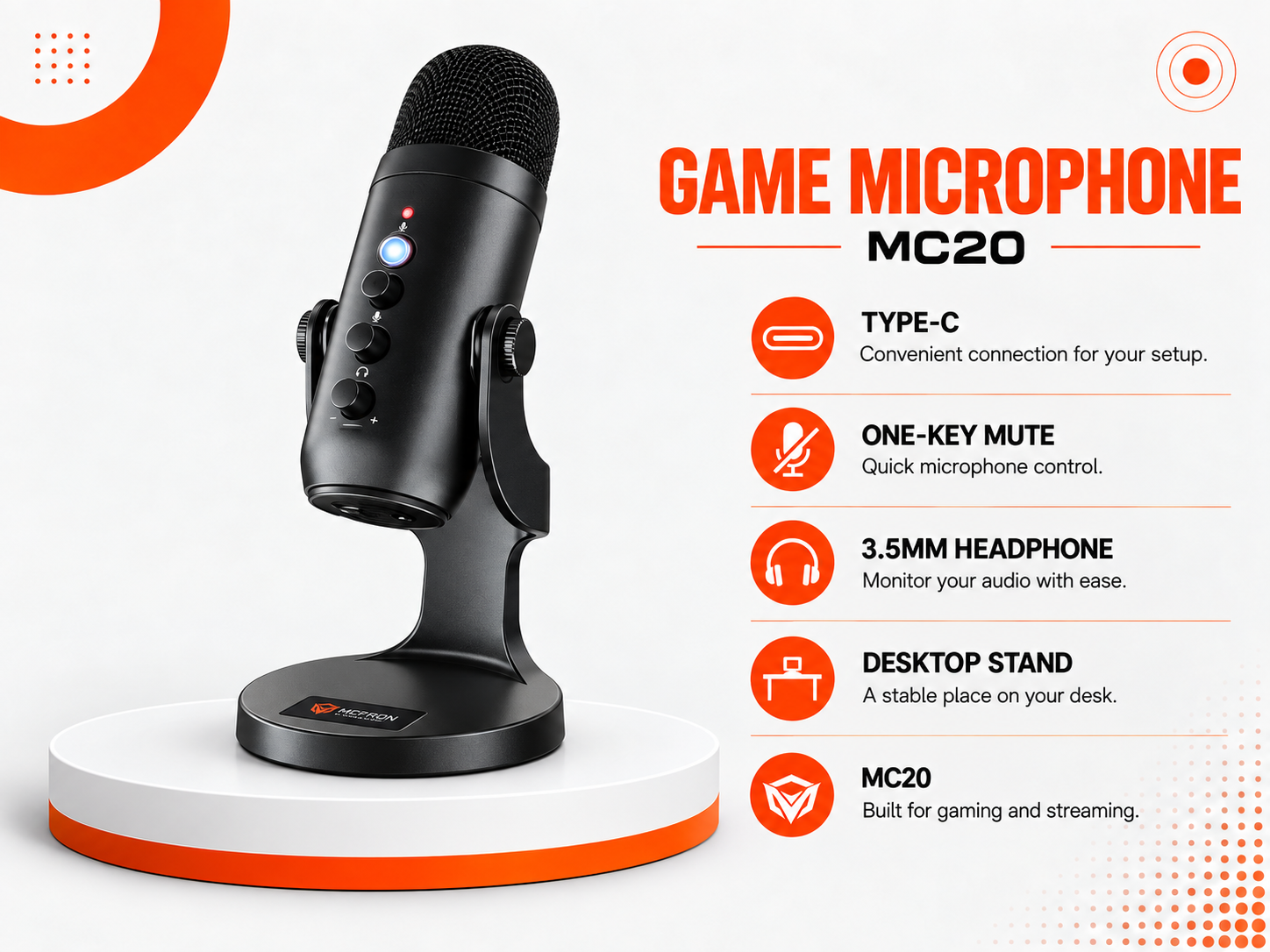 مايكروفون الألعاب MC20