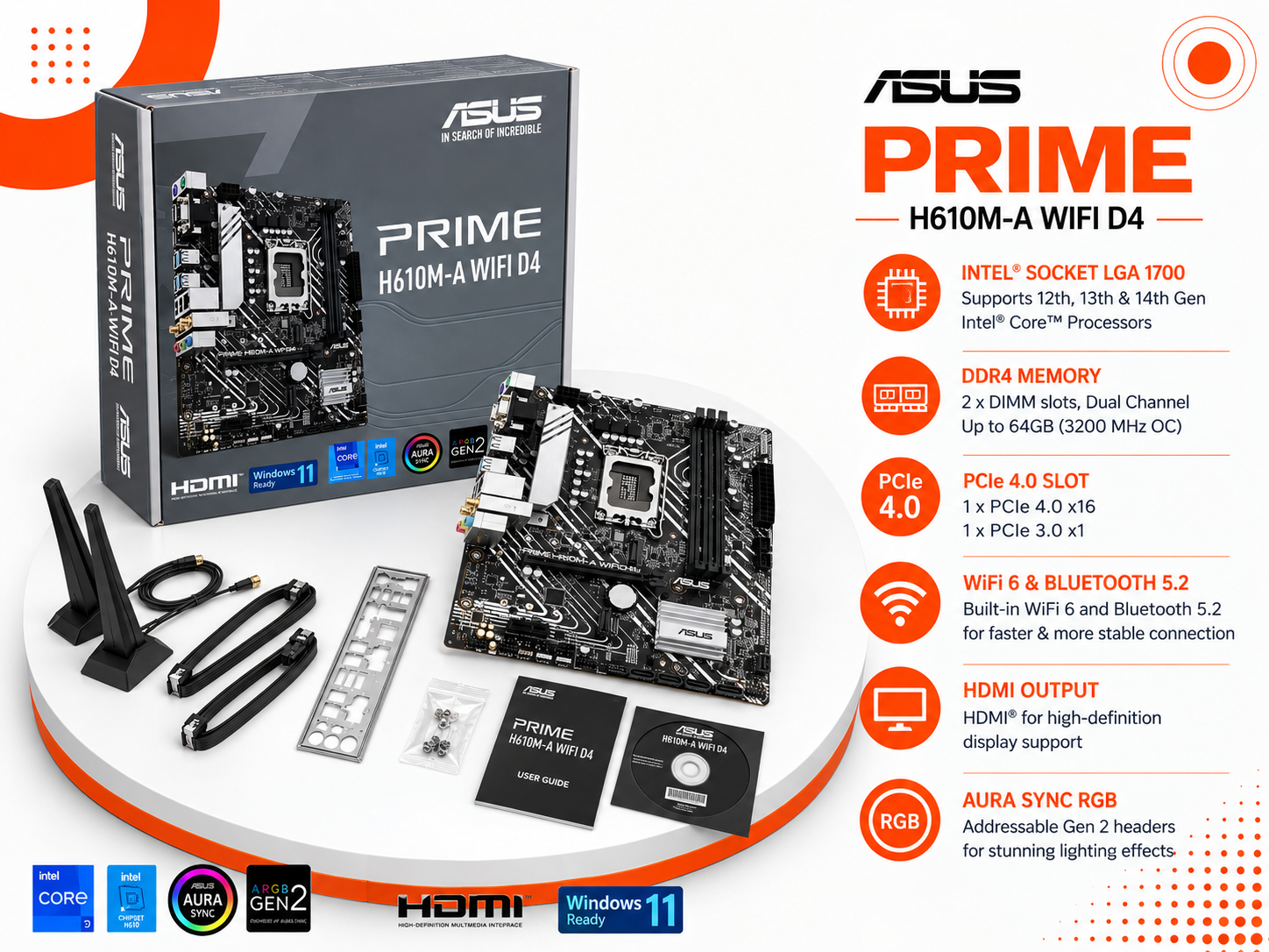 ASUS PRIME H610M-A WIFI D4