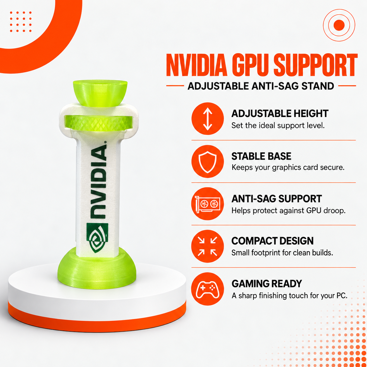 حامل دعم كرت الشاشة NVIDIA GPU Support