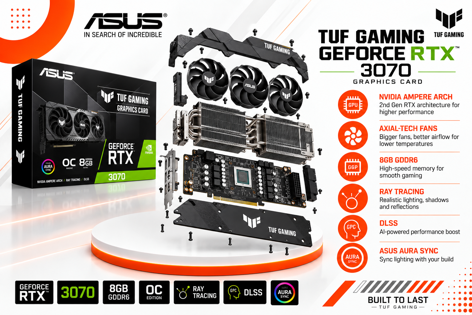 ASUS TUF Gaming GeForce RTX 3070 OC 8GB