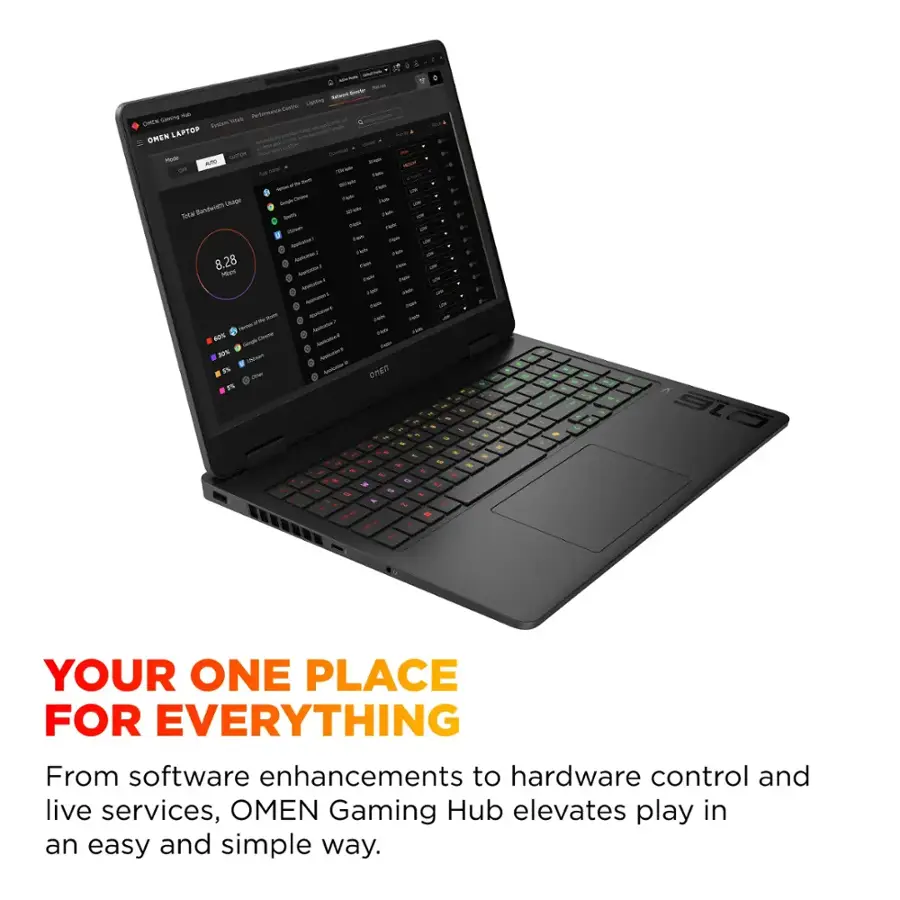 HP OMEN Slim Gaming Intel® Core Ultra 9 285H | 32GB DDR5 RAM , 1TB NVMe SSD | RTX 5070 (8GB) | 16-inch WQXGA 144Hz IPS Display | RGB Backlit Keyboard | Windows 11 | Shadow Black ~ 16-AN0075CL / B94T1UA#ABA