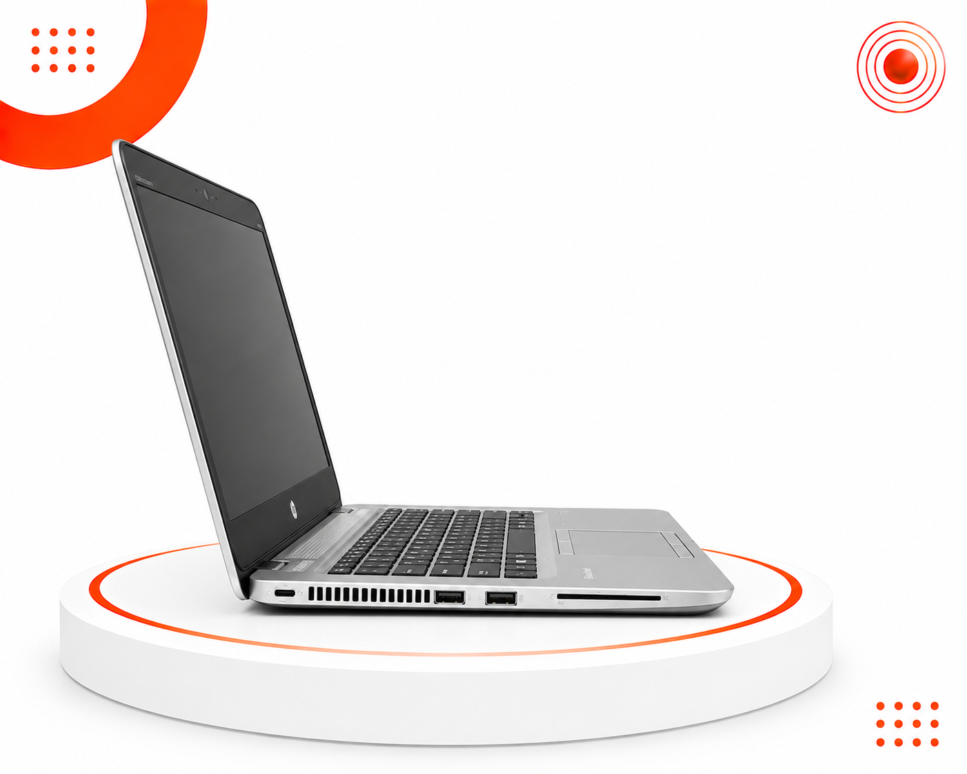 HP EliteBook 840 G3 - المعالج Intel Core i5 الجيل السادس - الرام 8GB DDR4 - التخزين 256GB M.2 SSD - كرت الشاشة Intel HD Graphics 520 - اللون فضي - الشاشة 14 إنش FHD - نظام التشغيل Windows 10