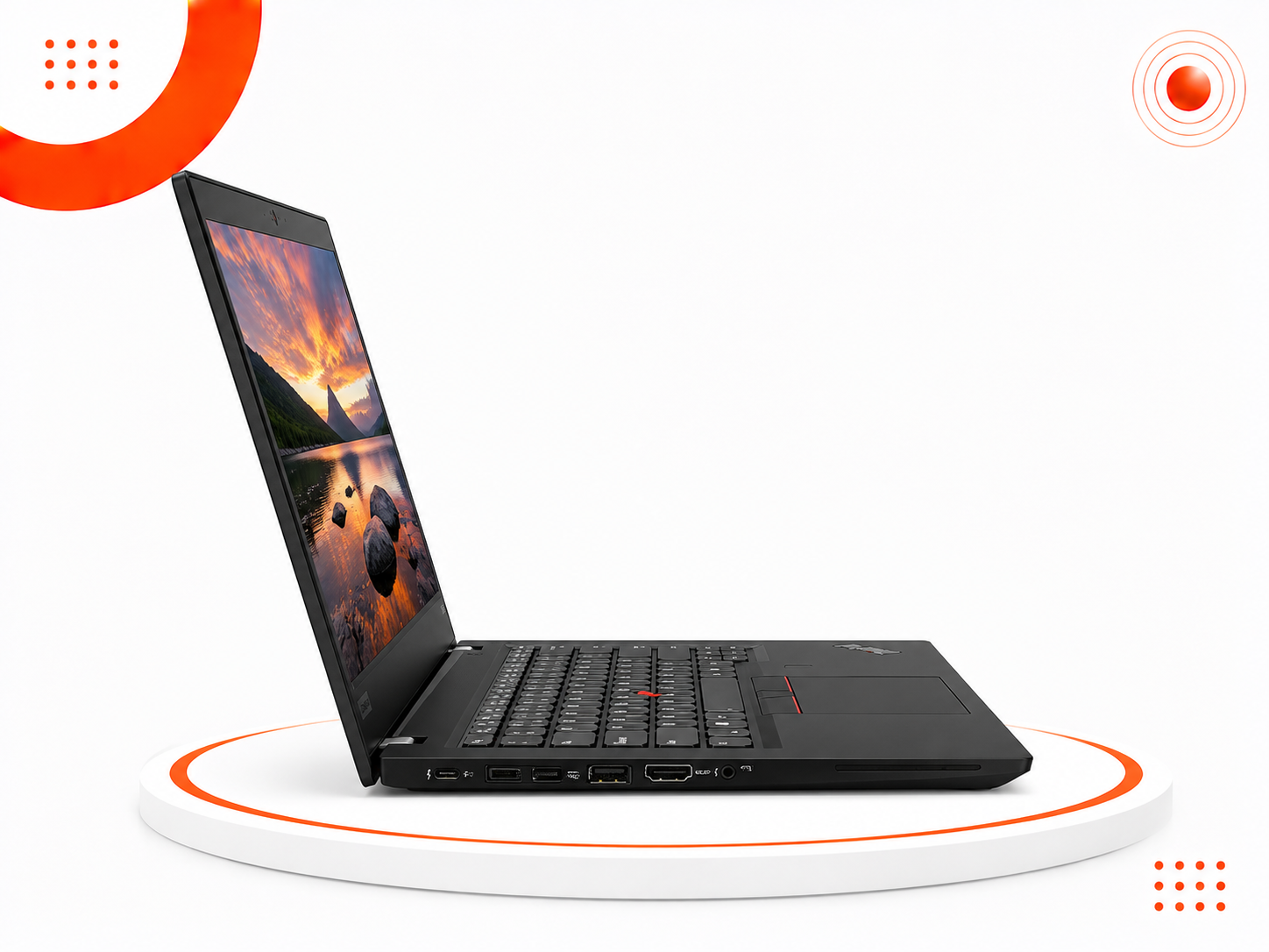 لينوفو ThinkPad T480s - المعالج Intel Core i5 الجيل الثامن - الرام 8GB DDR4 - التخزين 256GB M.2 NVMe SSD - كرت الشاشة Intel UHD Graphics 620 - اللون أسود - الشاشة 14 إنش FHD IPS  - نظام التشغيل Windows 10 / Windows 11 Pro