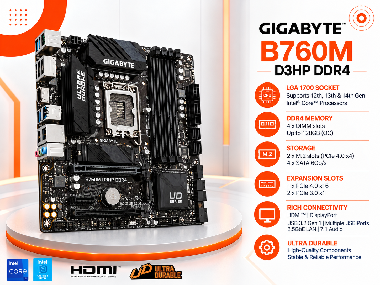 GIGABYTE B760M D3HP DDR4