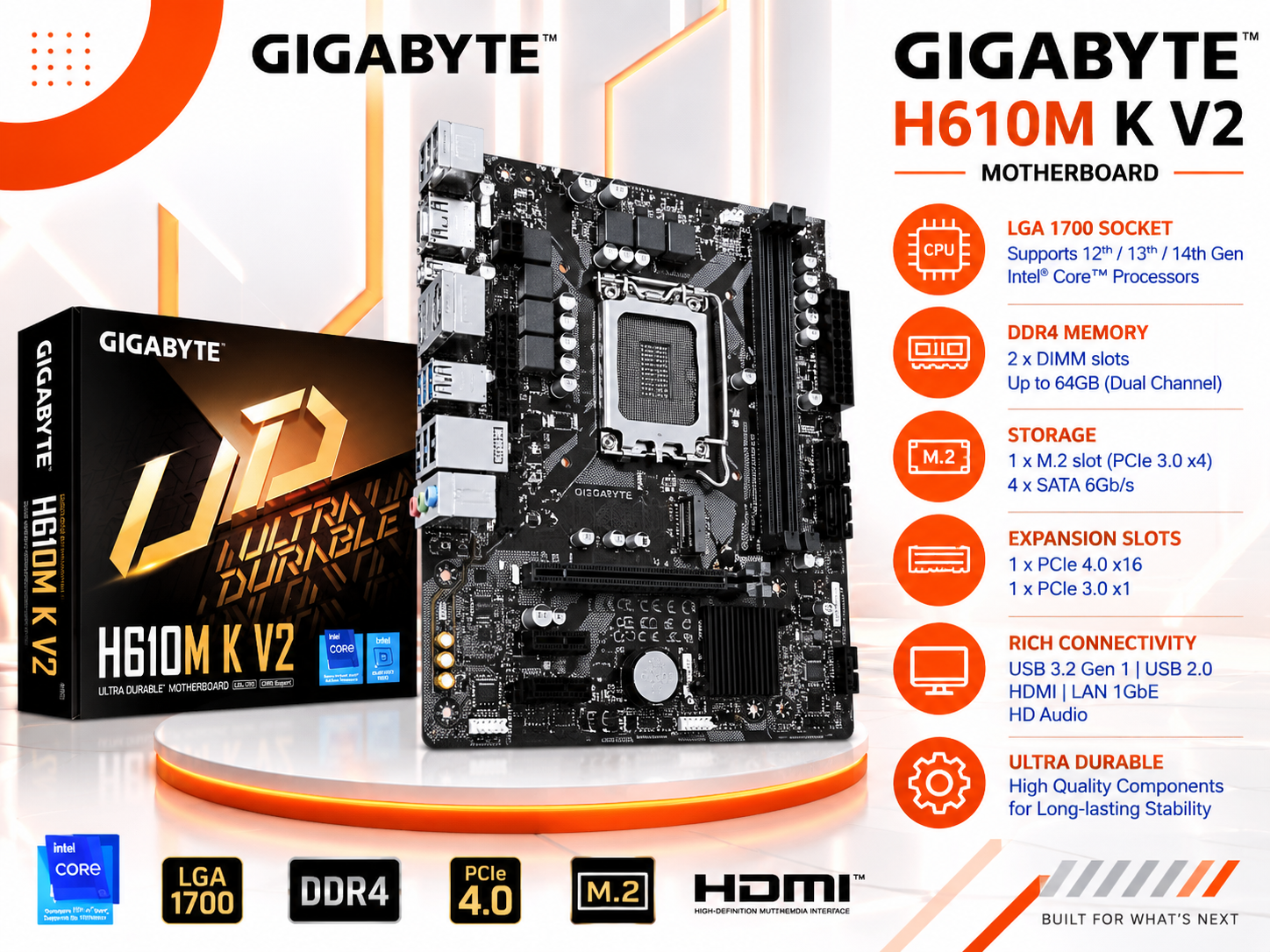 GIGABYTE H610M K V2 DDR5